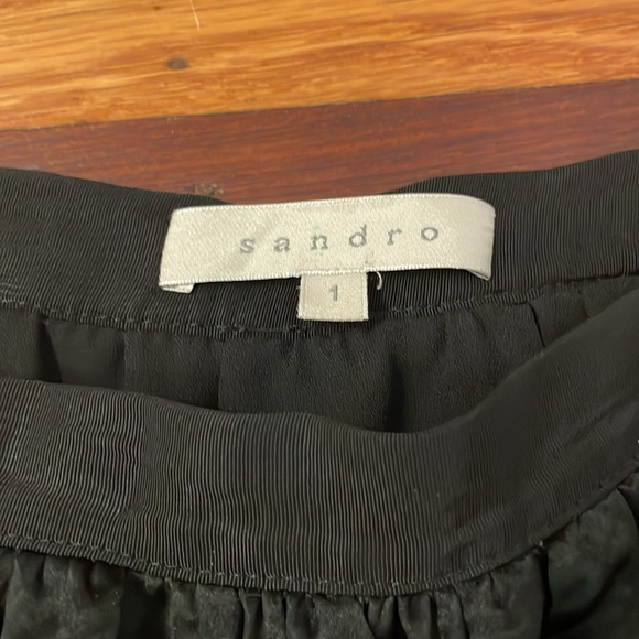 Sandro size 1 bubble black skirt - Picture 2 of 2